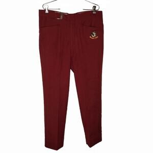 Sahara Florida State Flat Front Pants Size 36" x 28 Vintage Side Embroidery Seam